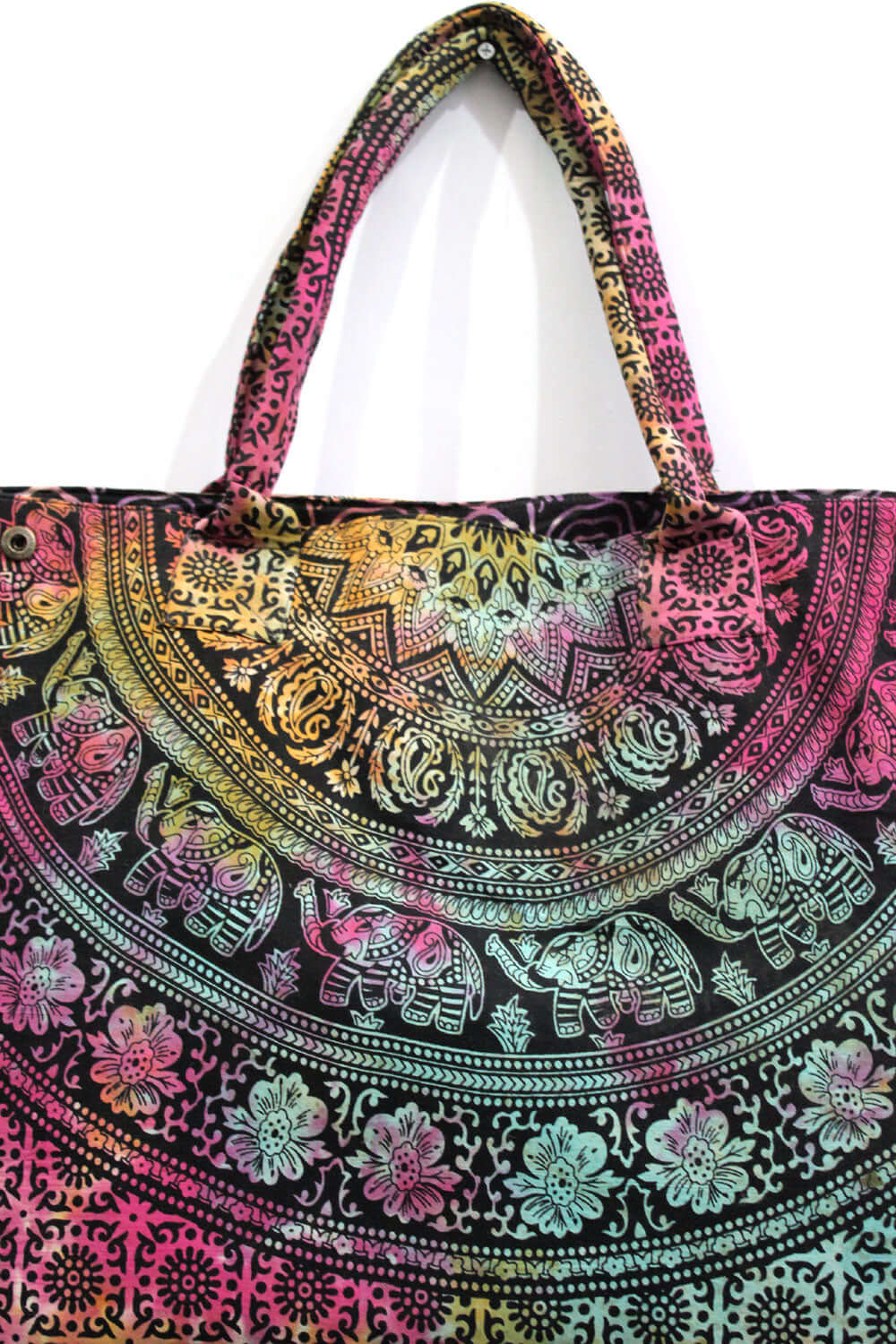 Handmade Multicolor Tote Bag - Stylish Cotton Shopper