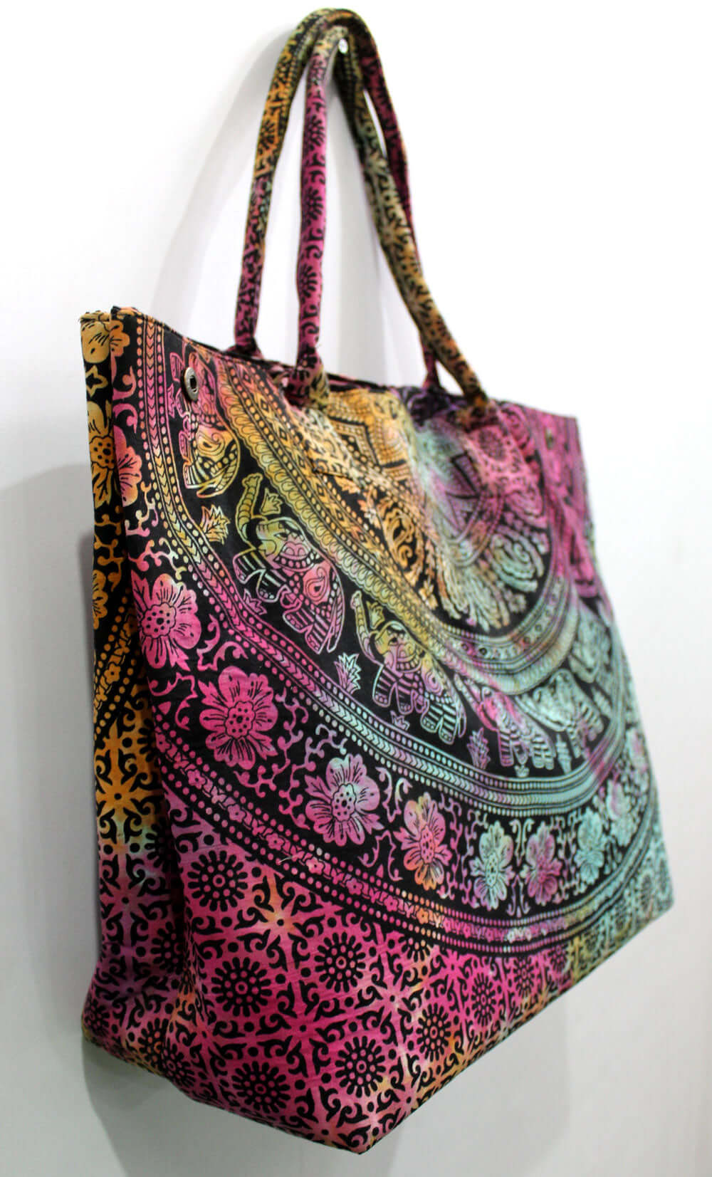 Handmade Multicolor Tote Bag - Stylish Cotton Shopper