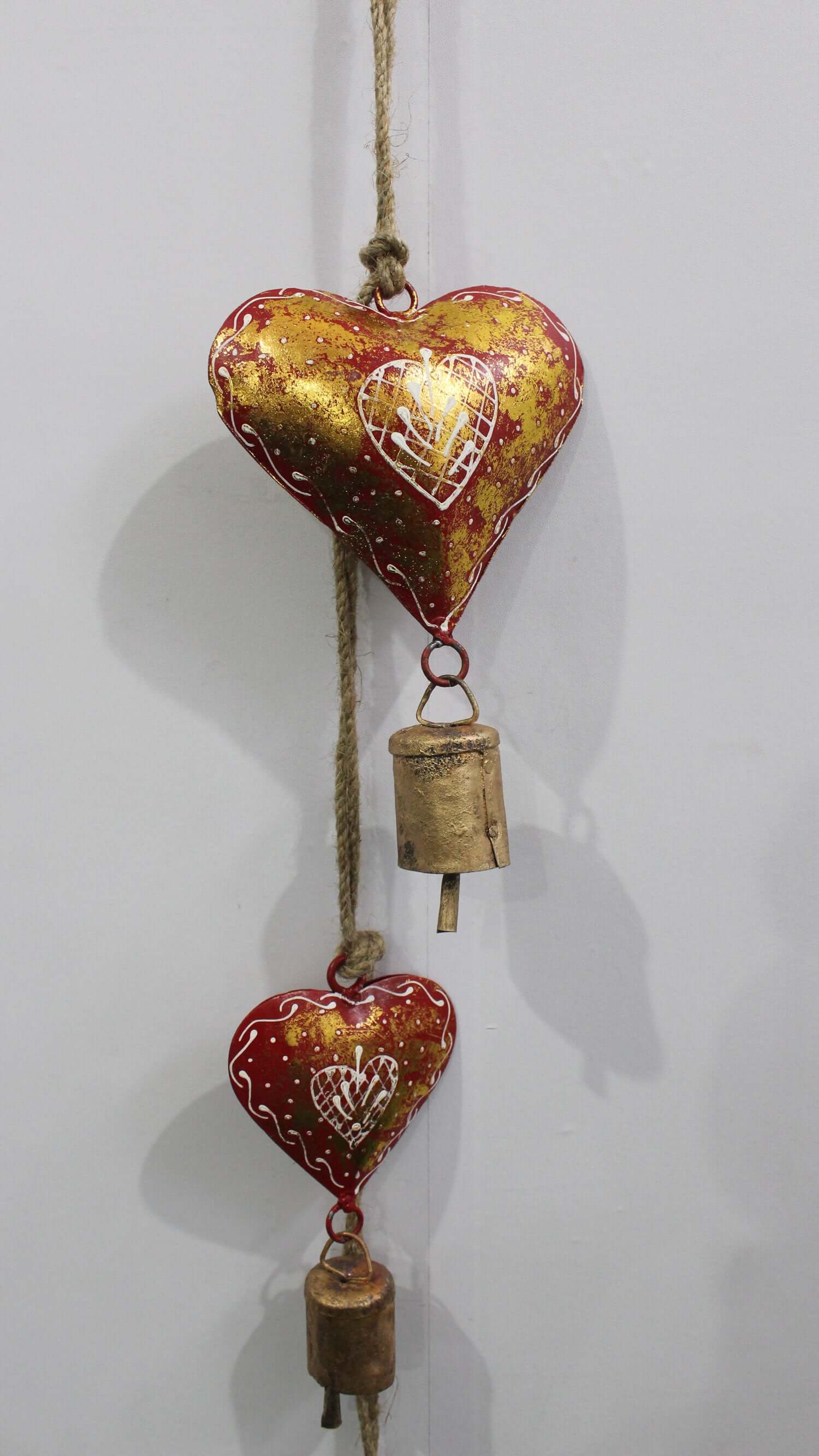 Shop beautiful handmade heart bells for garden decor. Perfect love gift, eco-friendly and available at wholesale prices!