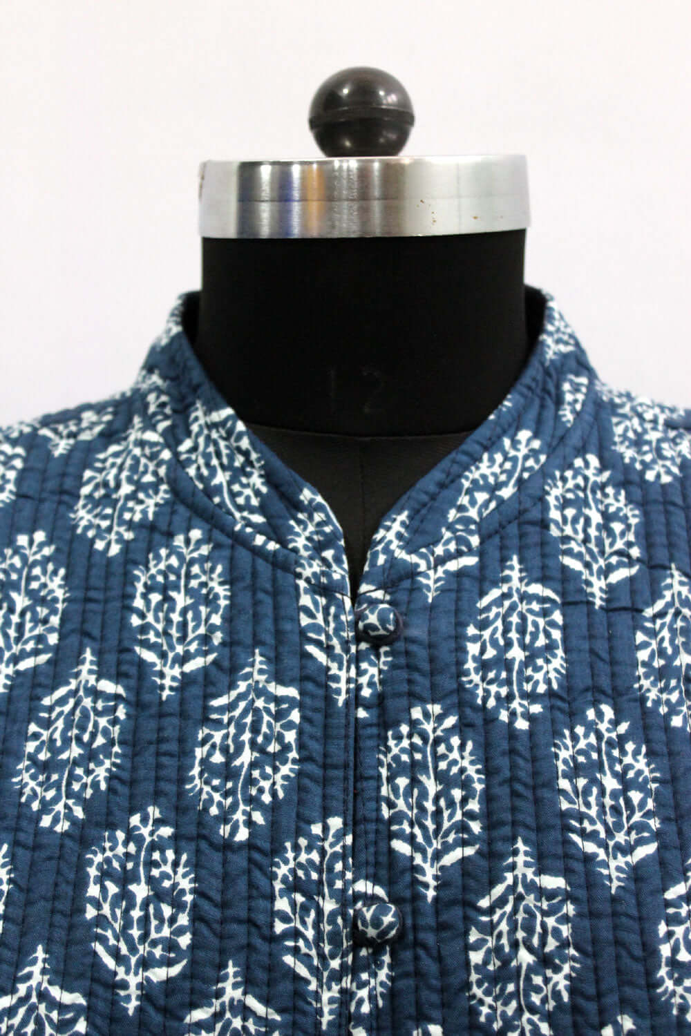 Women’s Blue Quilted Cotton Lightweight Jacket