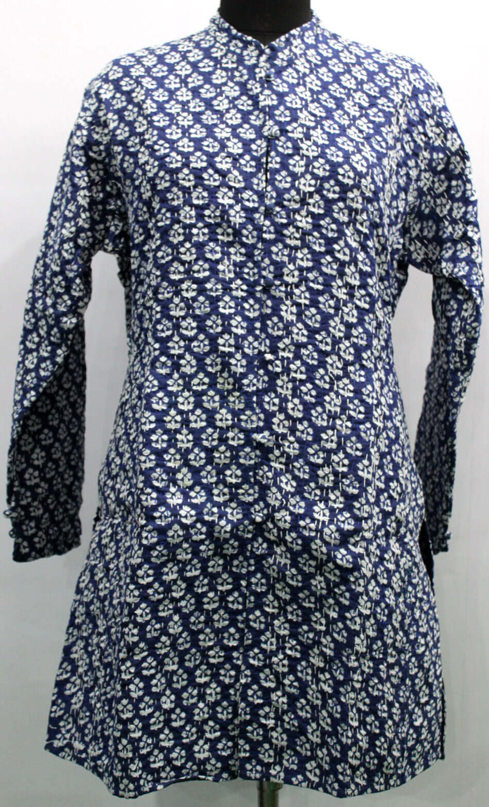 Women’s Blue Kantha Stitch Lightweight Cotton Jacket