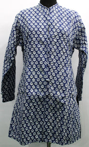 Women Printed Blue Kantha Stitch Cotton Lightweight Fashion Wear Jacket