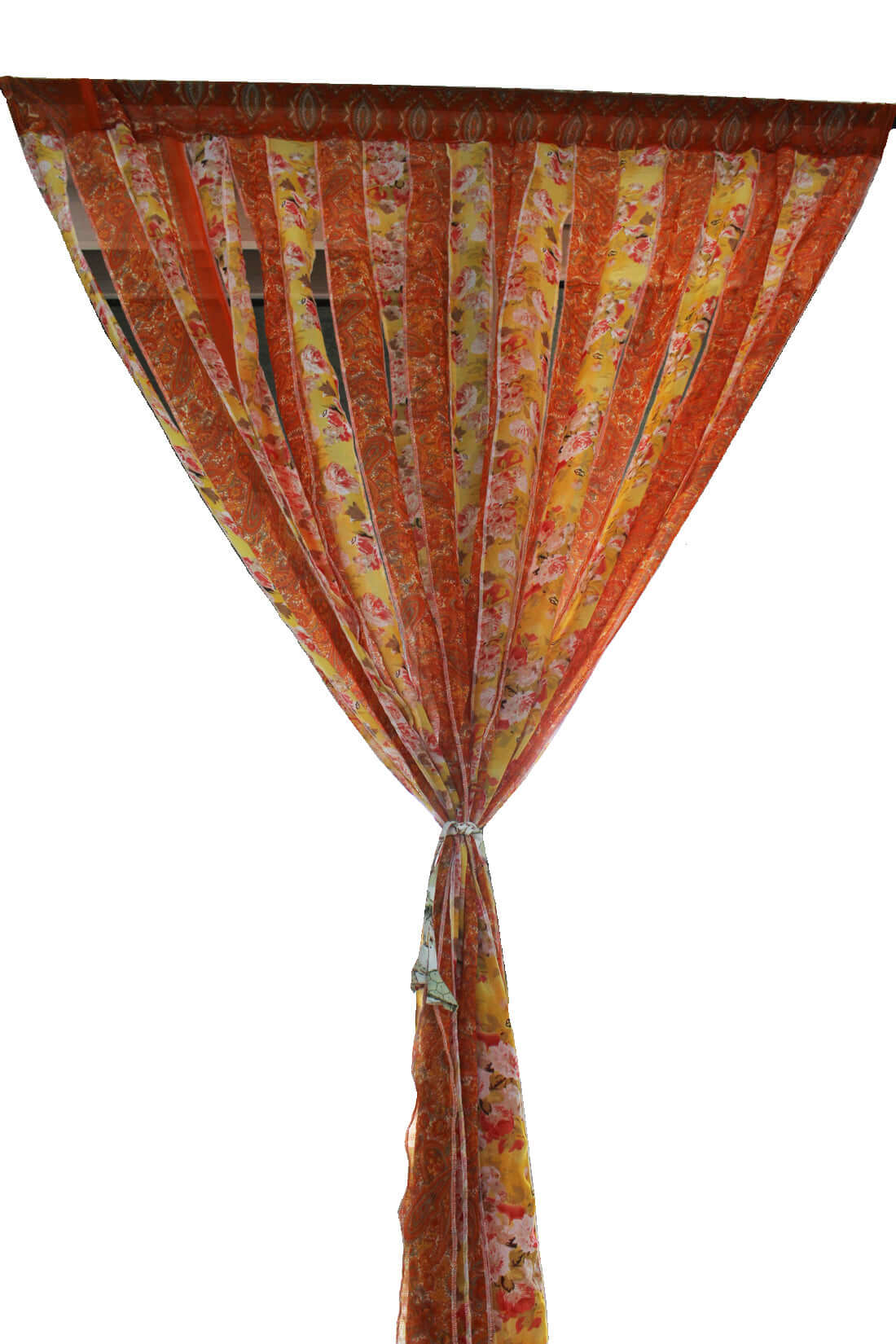 Bohemian Silk Sari Doorway Curtain - Hippy Decor