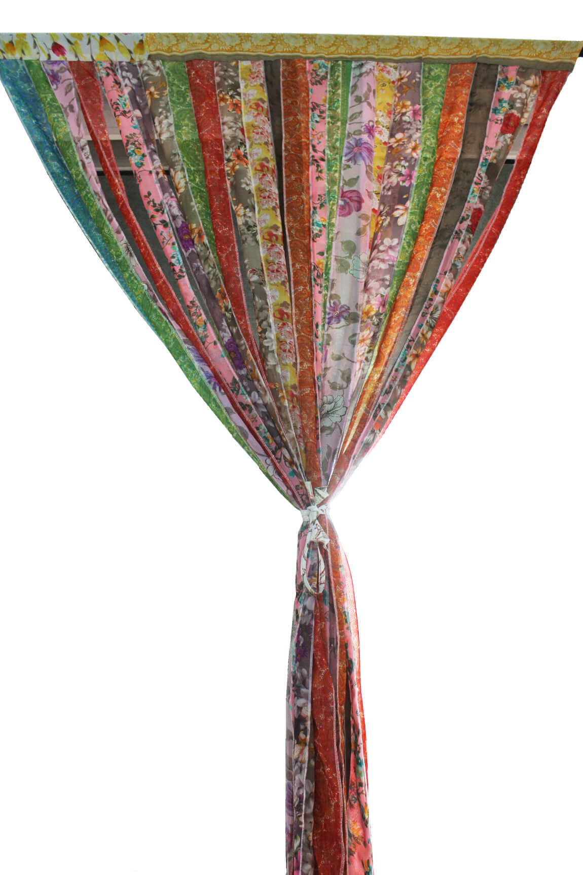 Bohemian Silk Sari Doorway Curtain - Hippy Decor