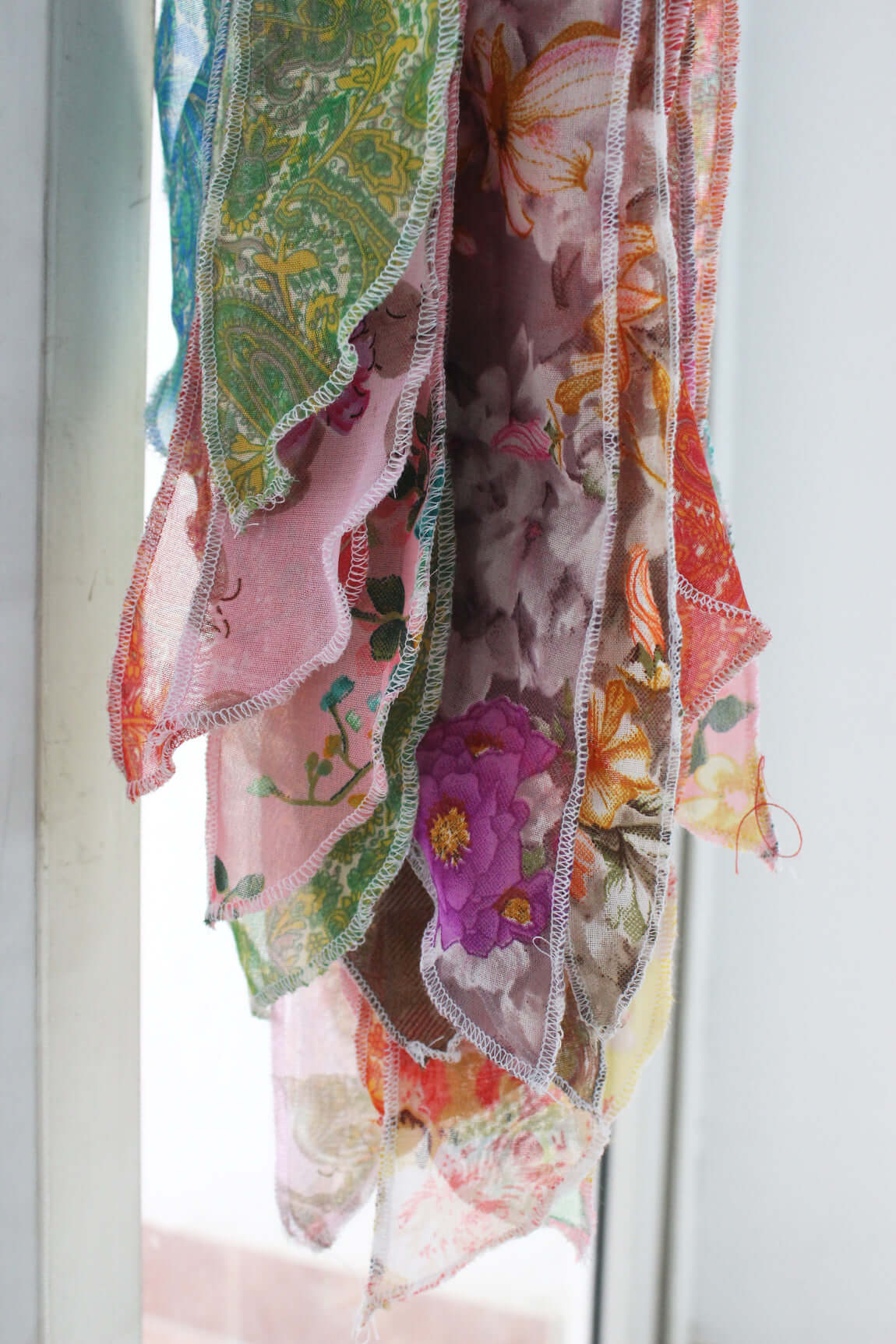 Bohemian Silk Sari Doorway Curtain - Hippy Decor