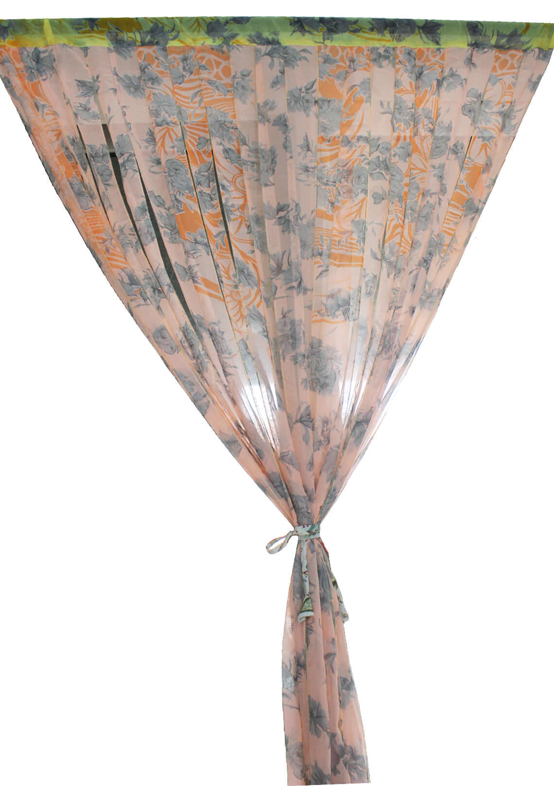 Bohemian Silk Sari Doorway Curtain - Hippy Decor