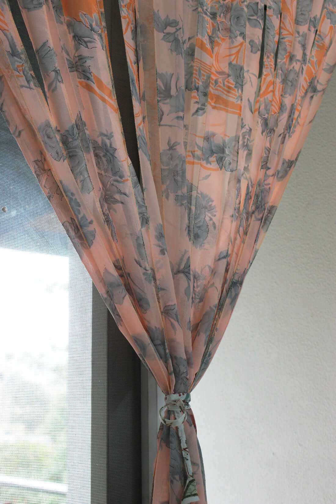 Bohemian Silk Sari Doorway Curtain - Hippy Decor