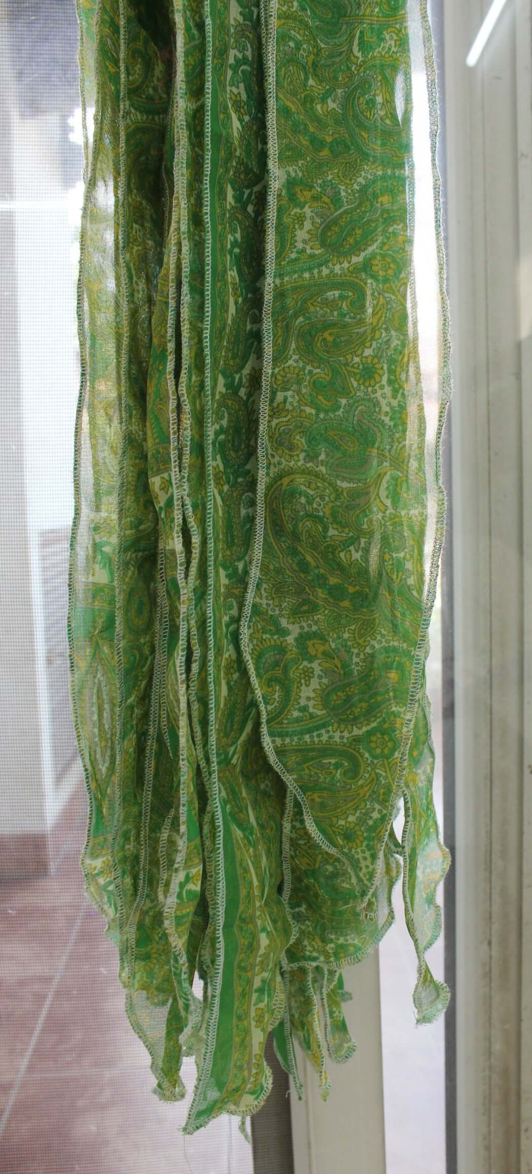 Bohemian Silk Sari Doorway Curtain - Hippy Decor