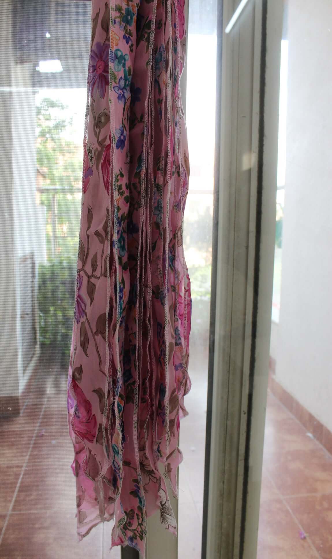 Bohemian Silk Sari Doorway Curtain - Hippy Decor