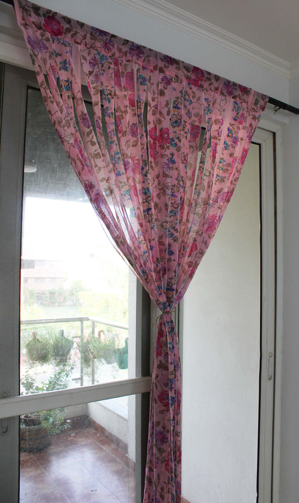 Bohemian Silk Sari Doorway Curtain - Hippy Decor