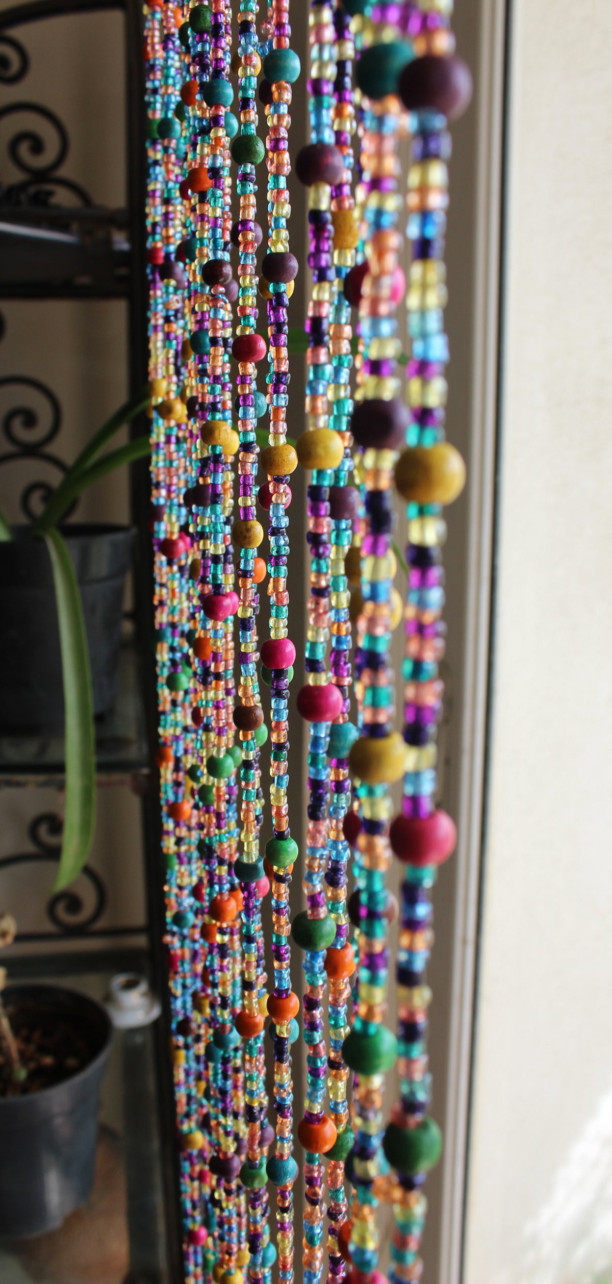 Beaded Curtain / Closet Curtain / Bohemian Room Divider