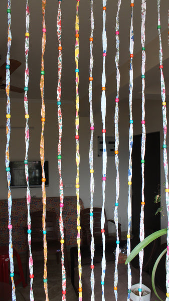 Hippie Boho Rainbow Beaded Curtain for Doorways Boho Home Decor 