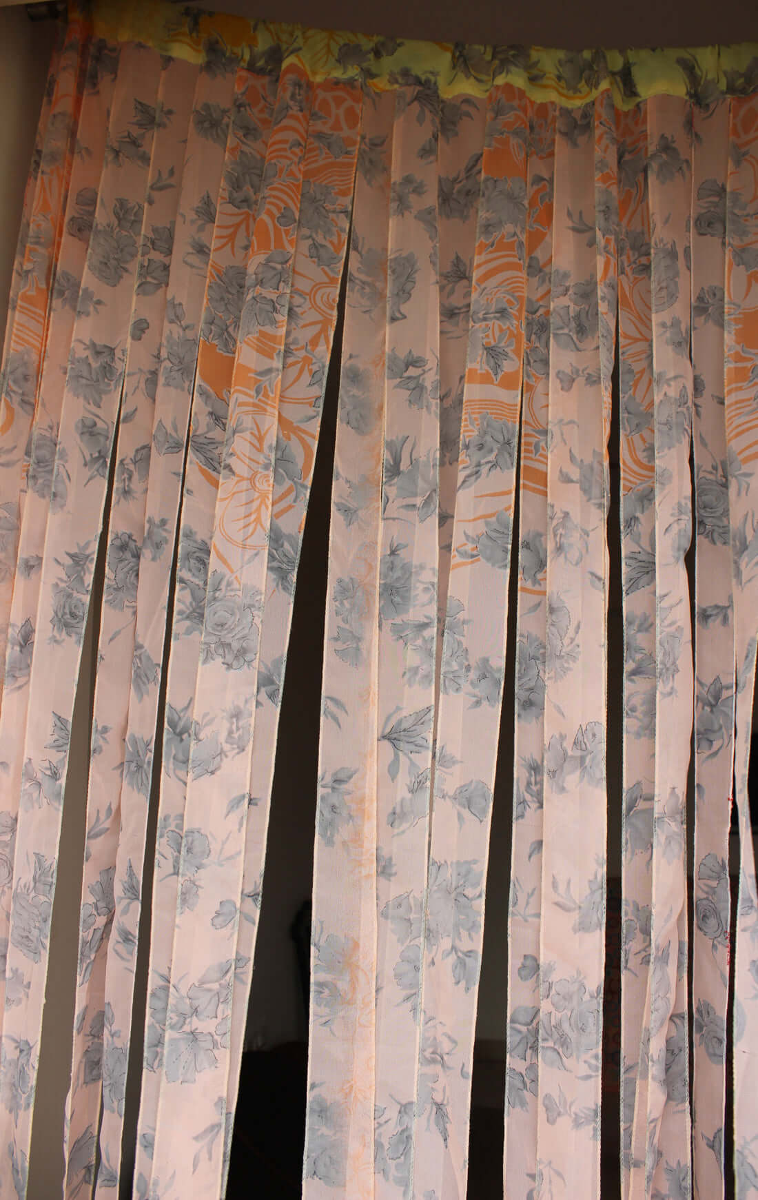 Bohemian Silk Sari Doorway Curtain - Hippy Decor