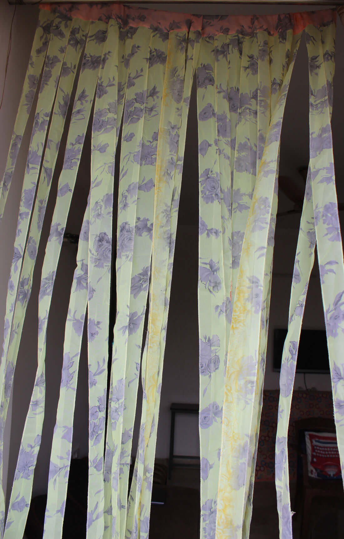 Bohemian Silk Sari Doorway Curtain - Hippy Decor