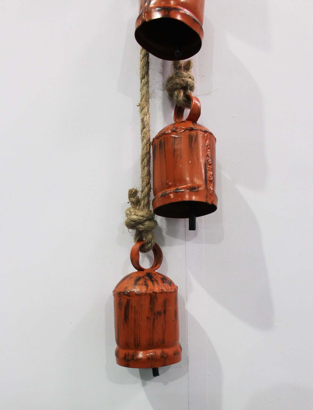 Antique Look Recycled Iron Cow Bells | Rustic Garden Chimes