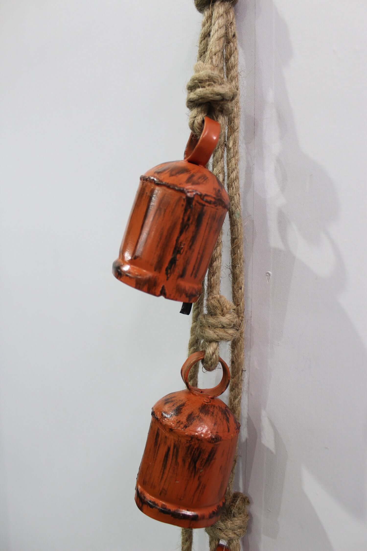 Antique Look Recycled Iron Cow Bells | Rustic Garden Chimes