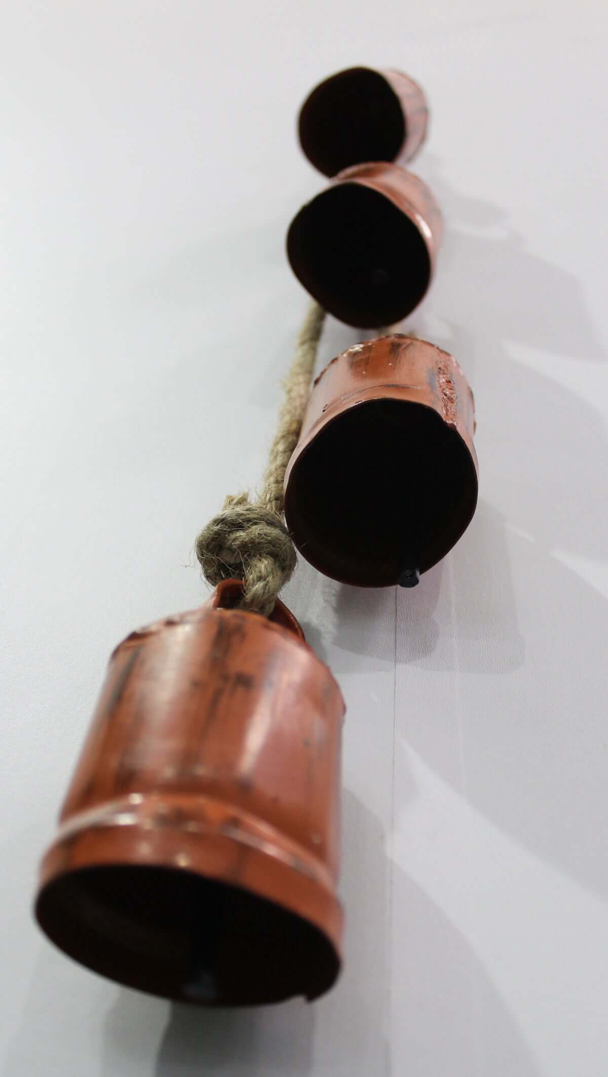 Antique Look Recycled Iron Cow Bells | Rustic Garden Chimes