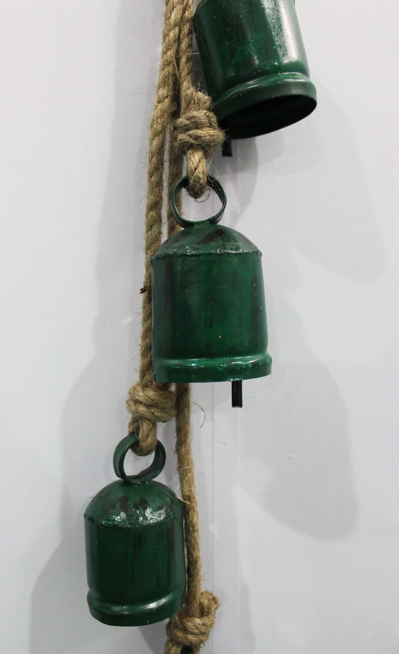 Antique Look Recycled Iron Cow Bells | Rustic Garden Chimes