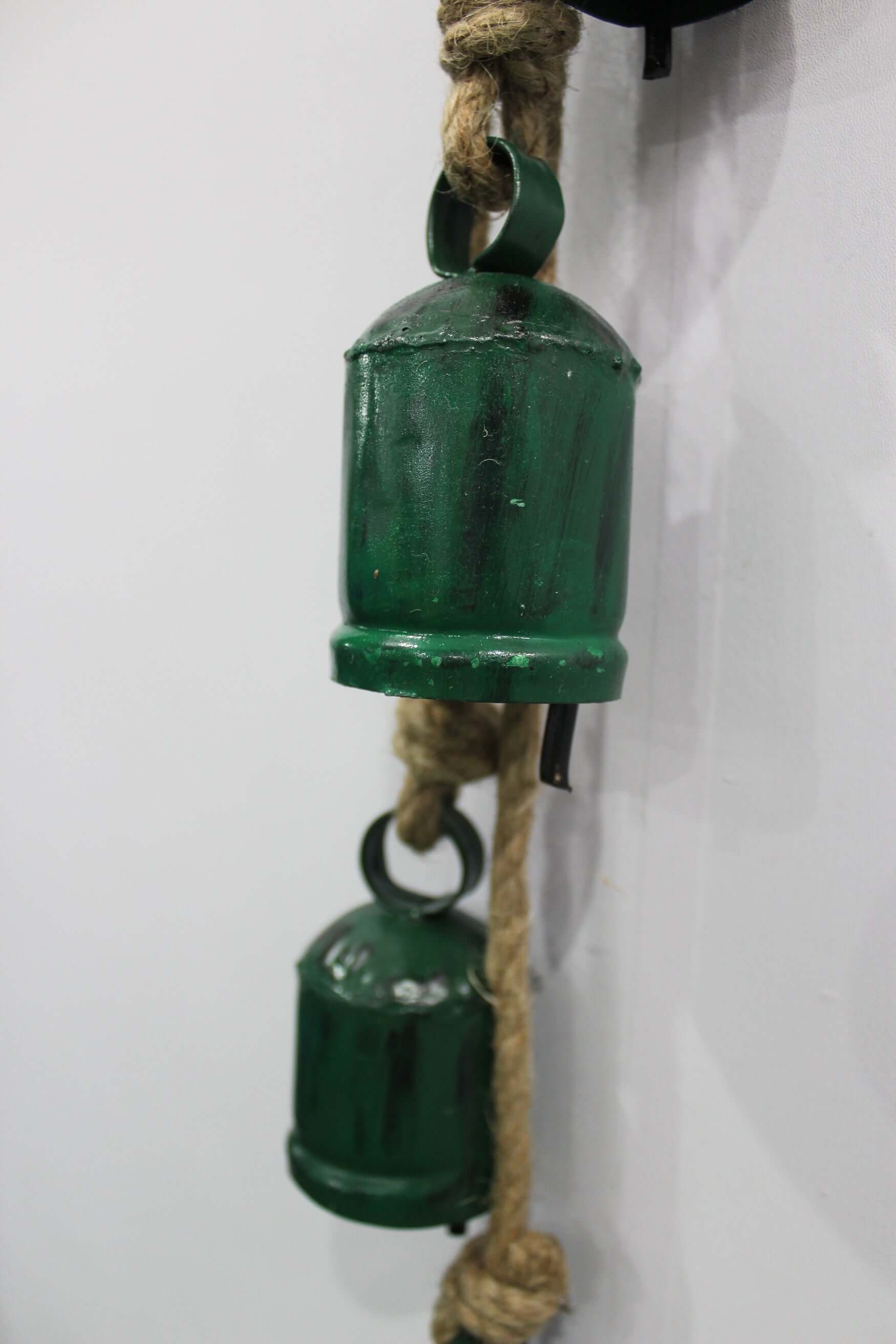 Antique Look Recycled Iron Cow Bells | Rustic Garden Chimes