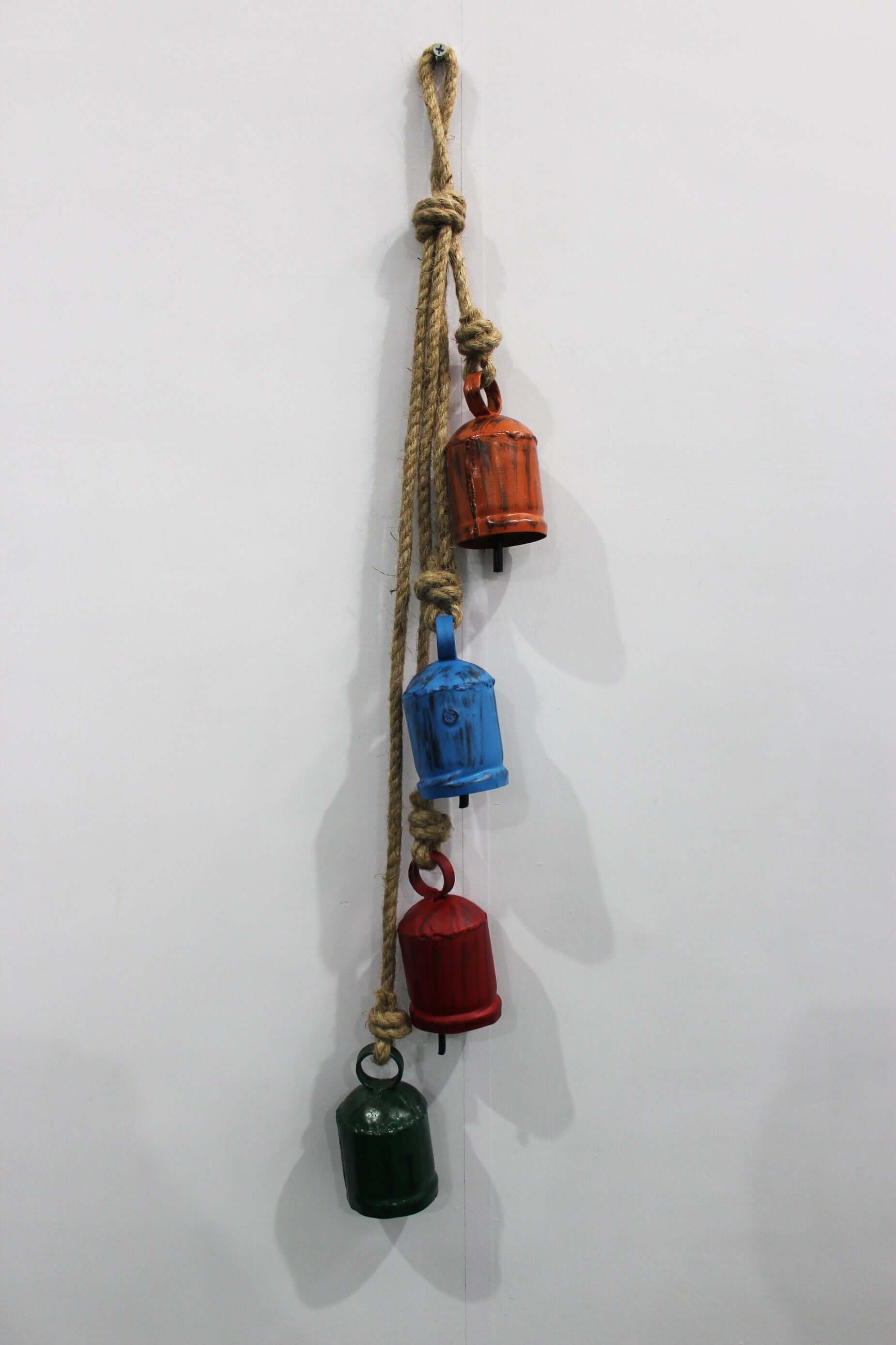 Antique Look Recycled Iron Cow Bells | Rustic Garden Chimes