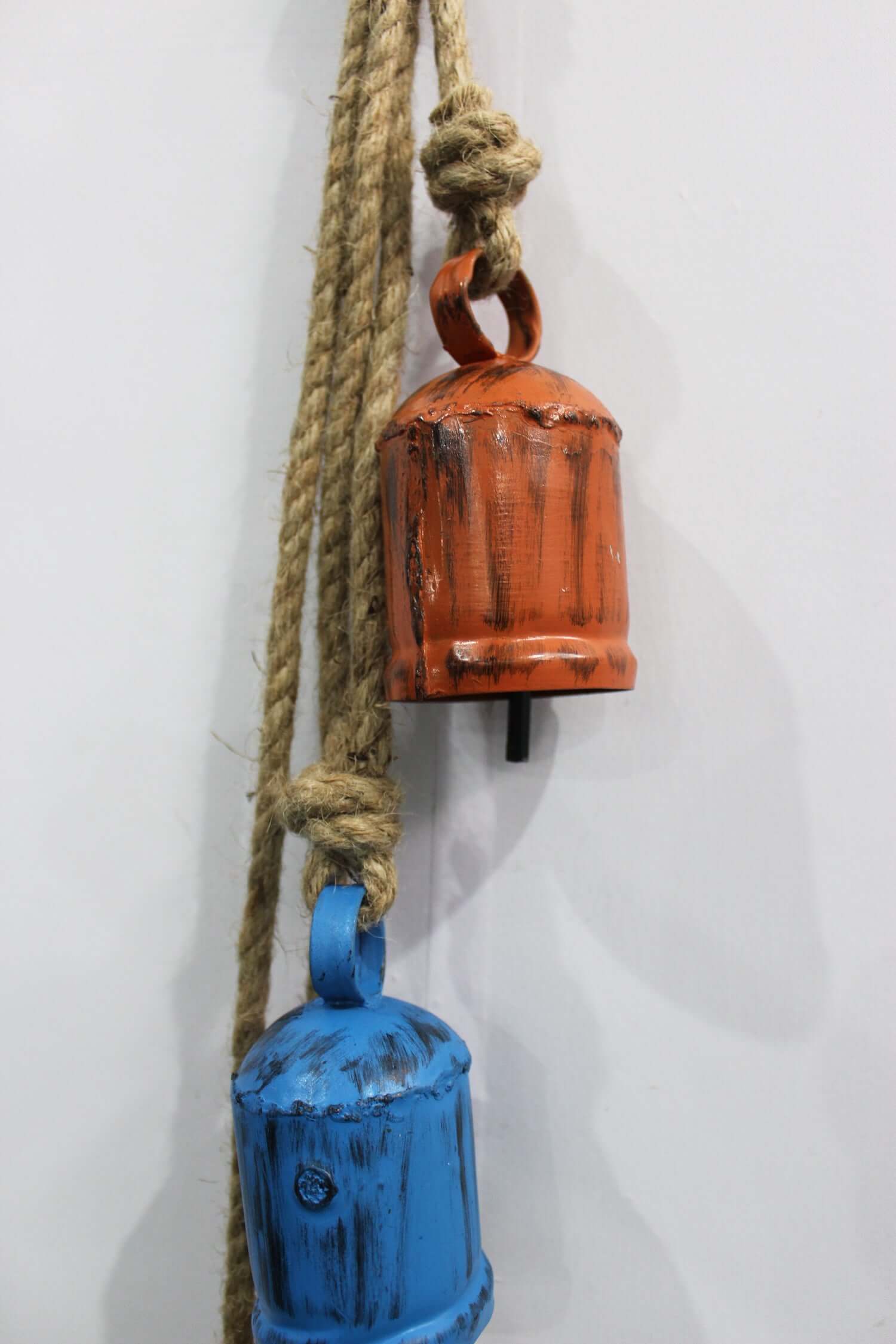 Antique Look Recycled Iron Cow Bells | Rustic Garden Chimes