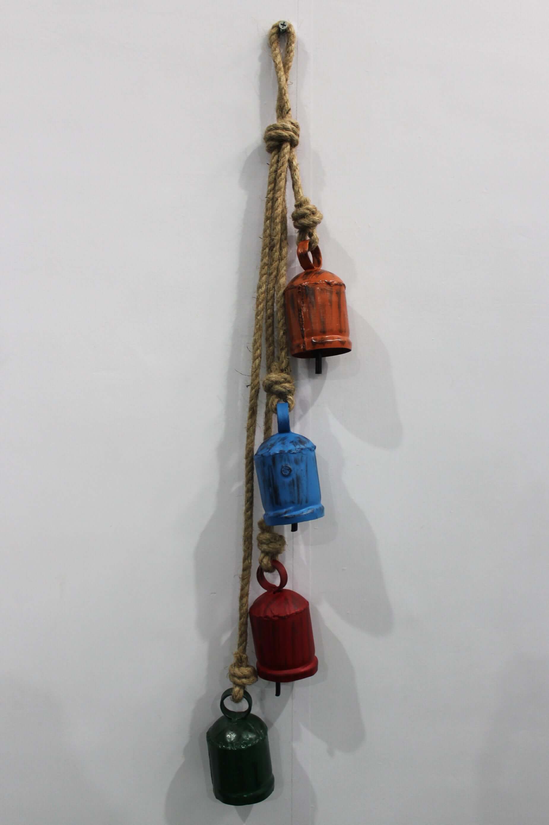 Antique Look Recycled Iron Cow Bells | Rustic Garden Chimes