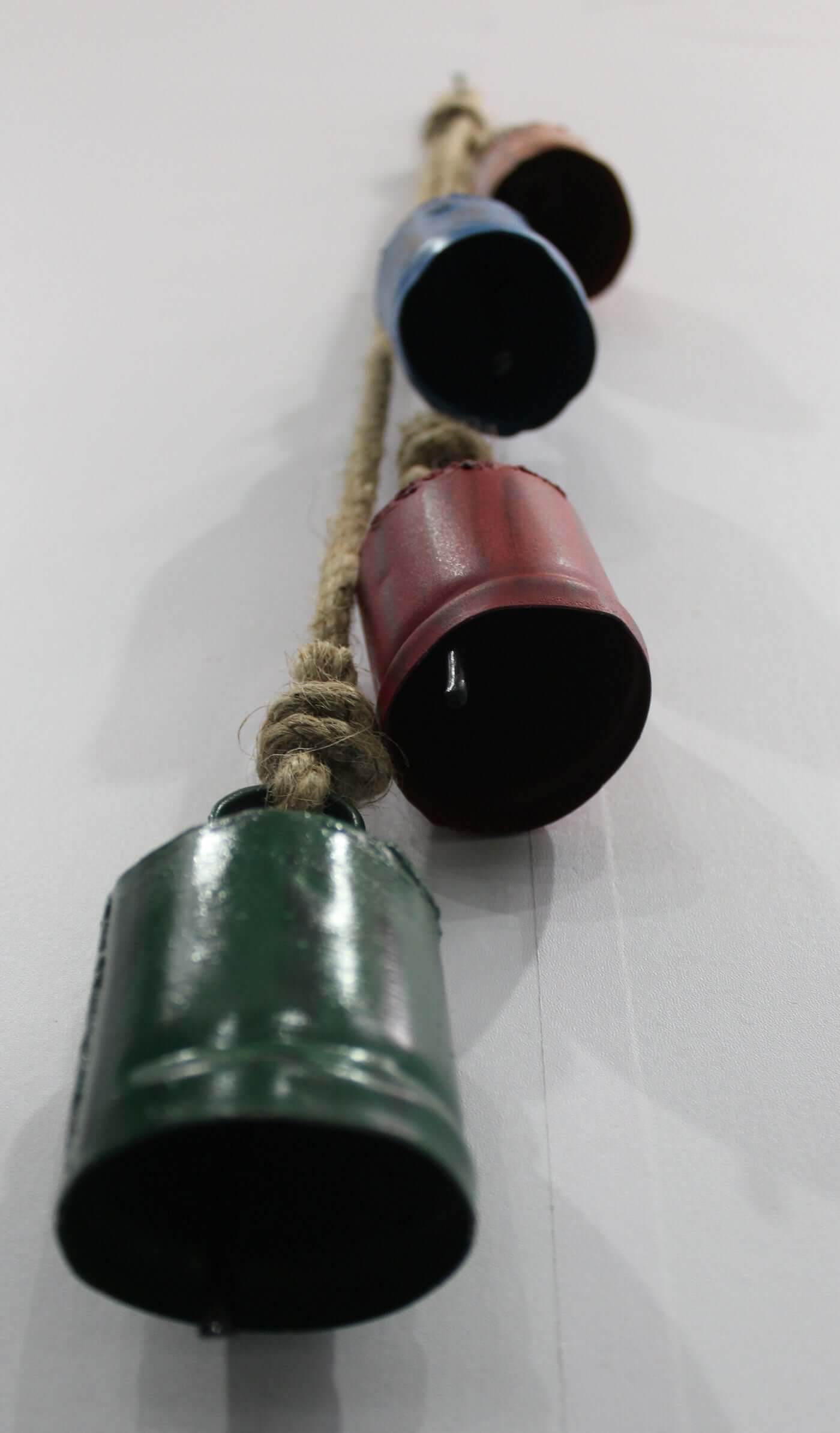 Antique Look Recycled Iron Cow Bells | Rustic Garden Chimes