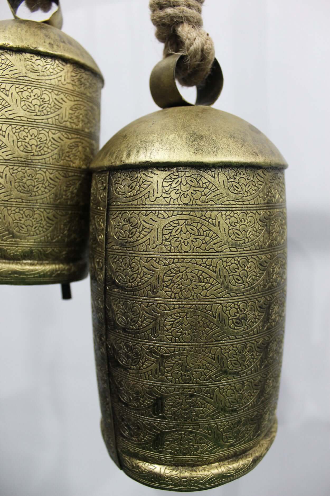 Vintage Harmony Cow Bells Set of 3 - Rustic Chimes