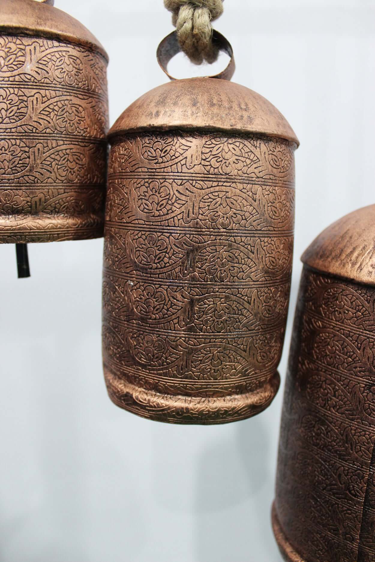 Vintage Harmony Cow Bells Set of 3 - Rustic Chimes