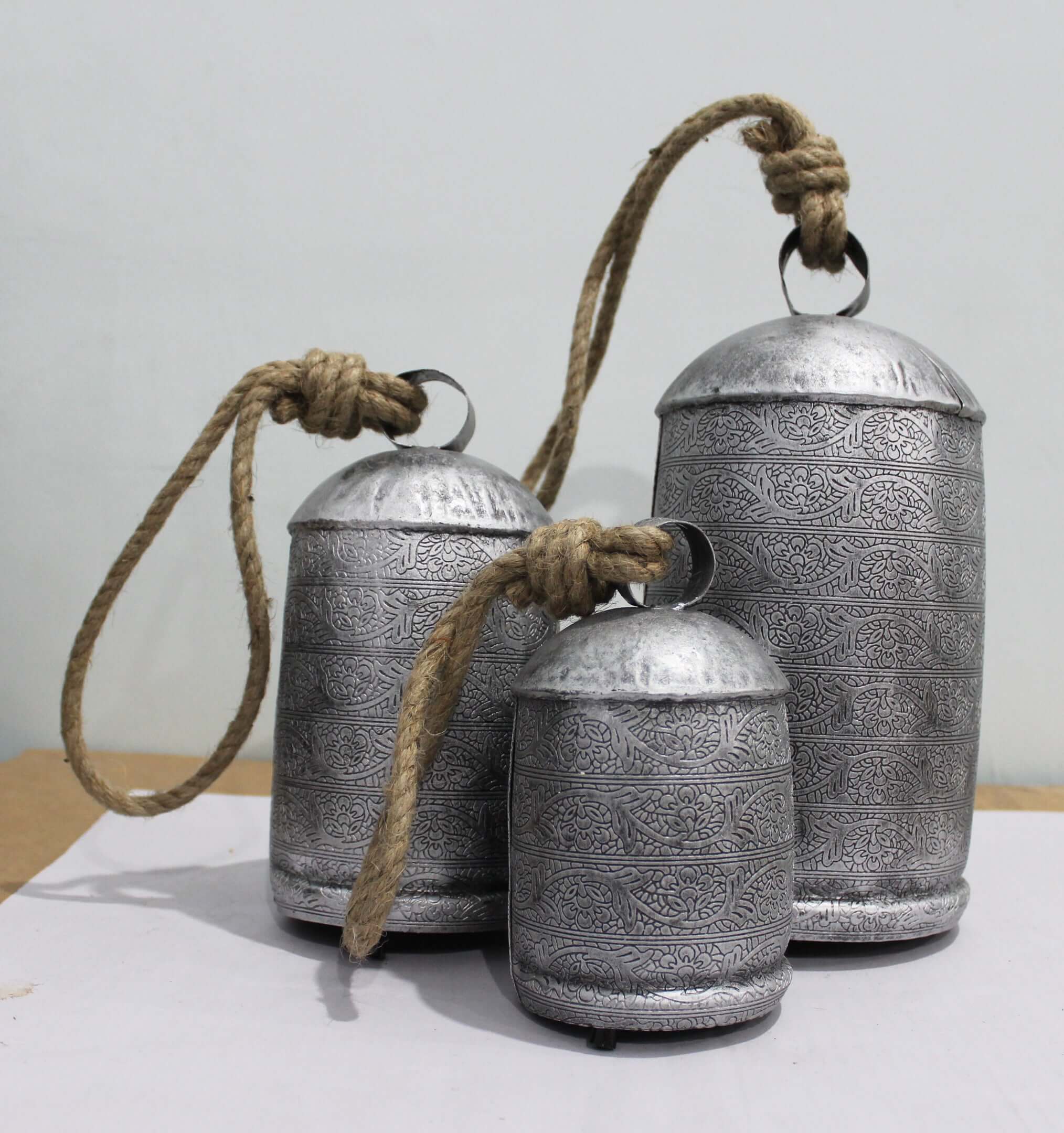 Vintage Harmony Cow Bells Set of 3 - Rustic Chimes