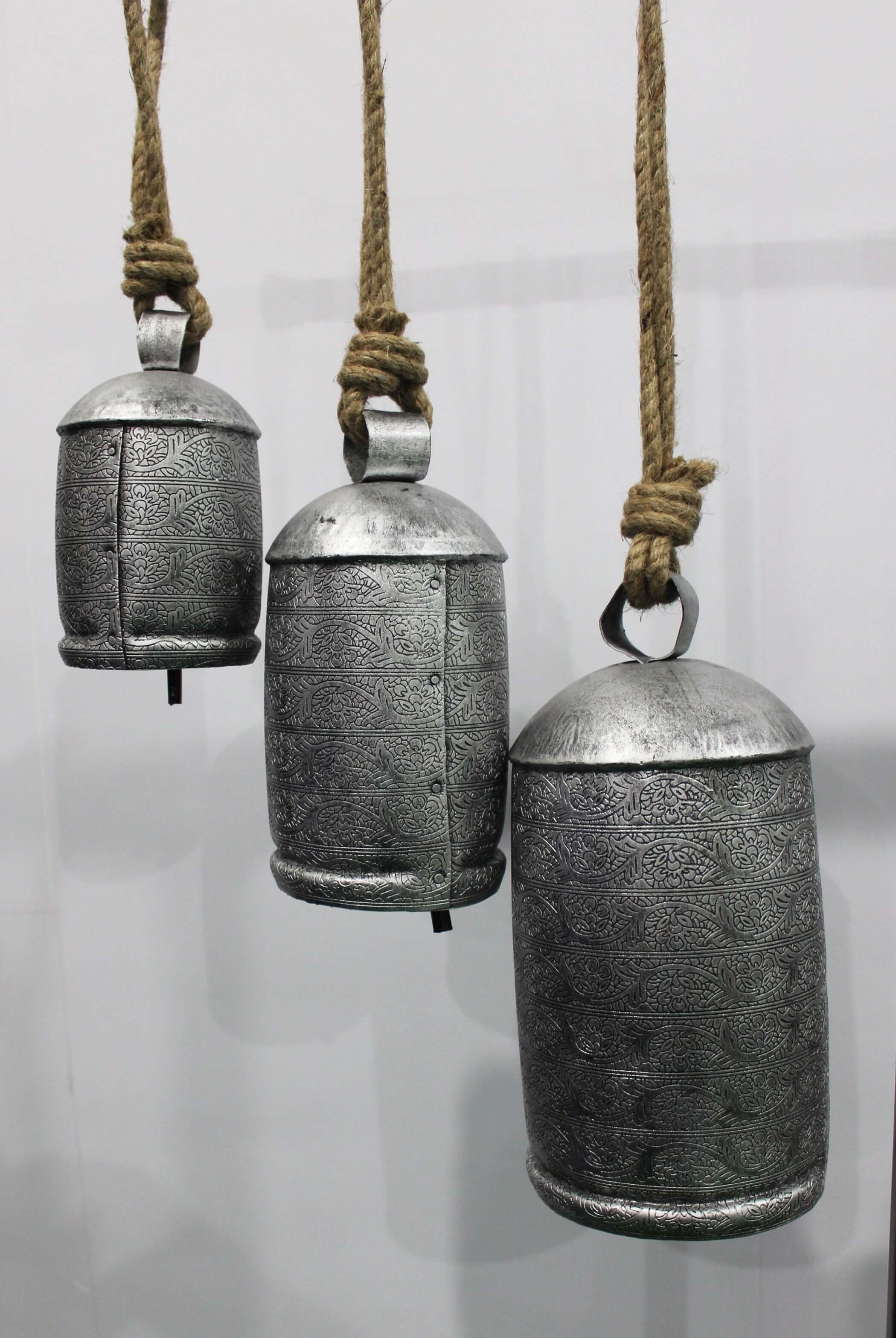 Vintage Harmony Cow Bells Set of 3 - Rustic Chimes