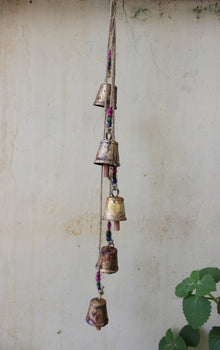 old bells , rustic farmhouse chimes 