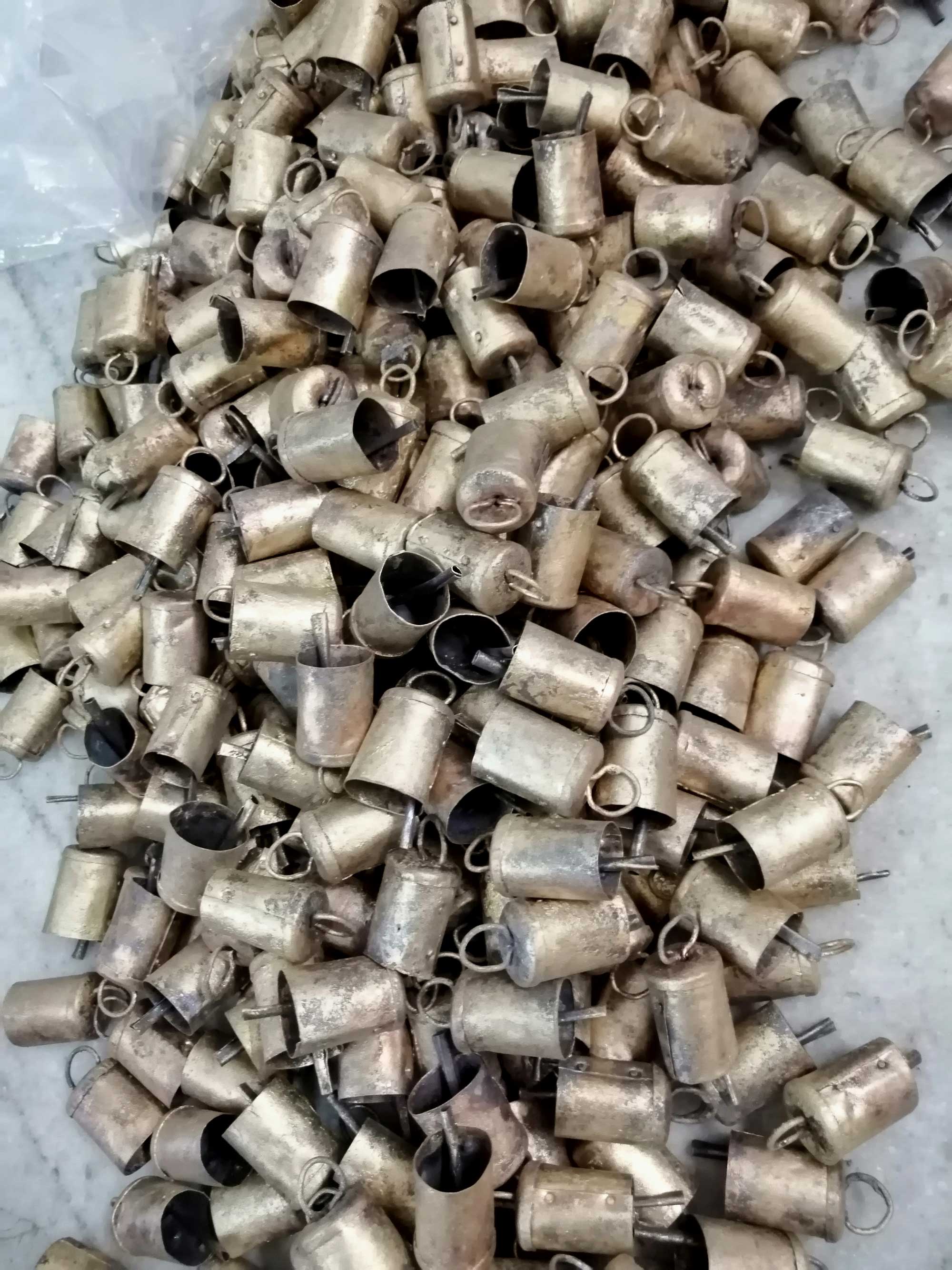 Vintage Cow Bells - Handmade Recycled Iron Tin | 2.5"