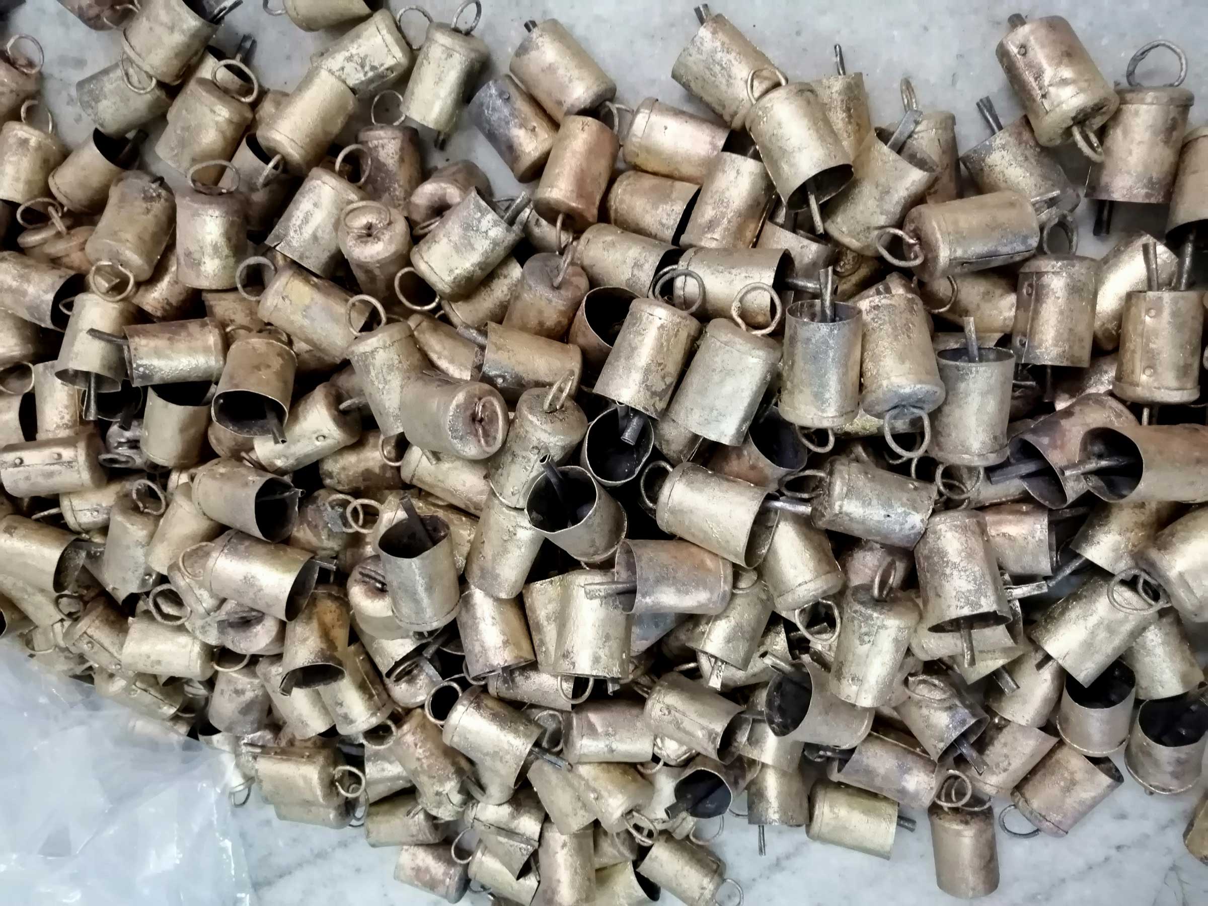 Vintage Cow Bells - Handmade Recycled Iron Tin | 2.5"