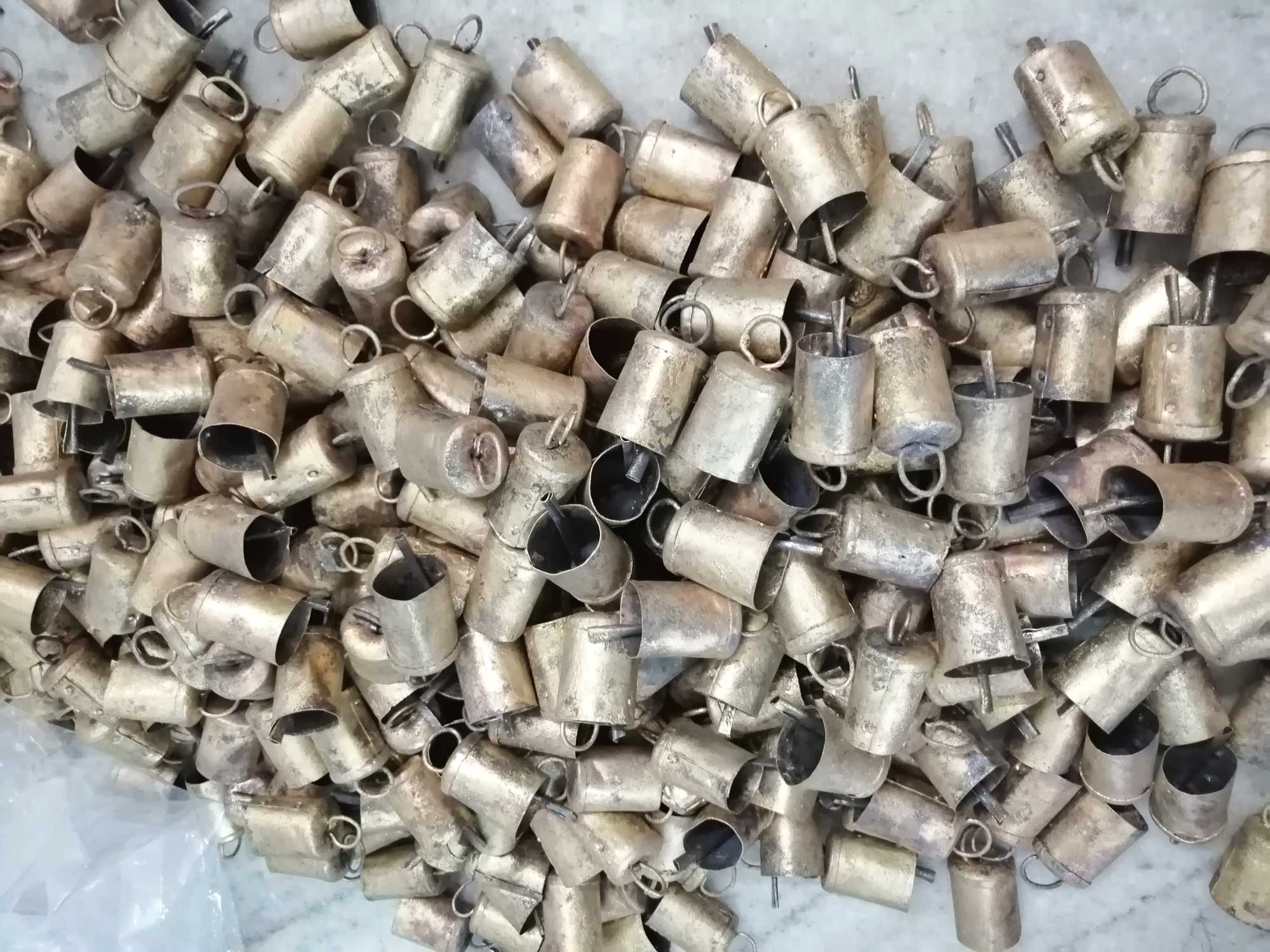 Vintage Cow Bells - Handmade Recycled Iron Tin | 2.5"