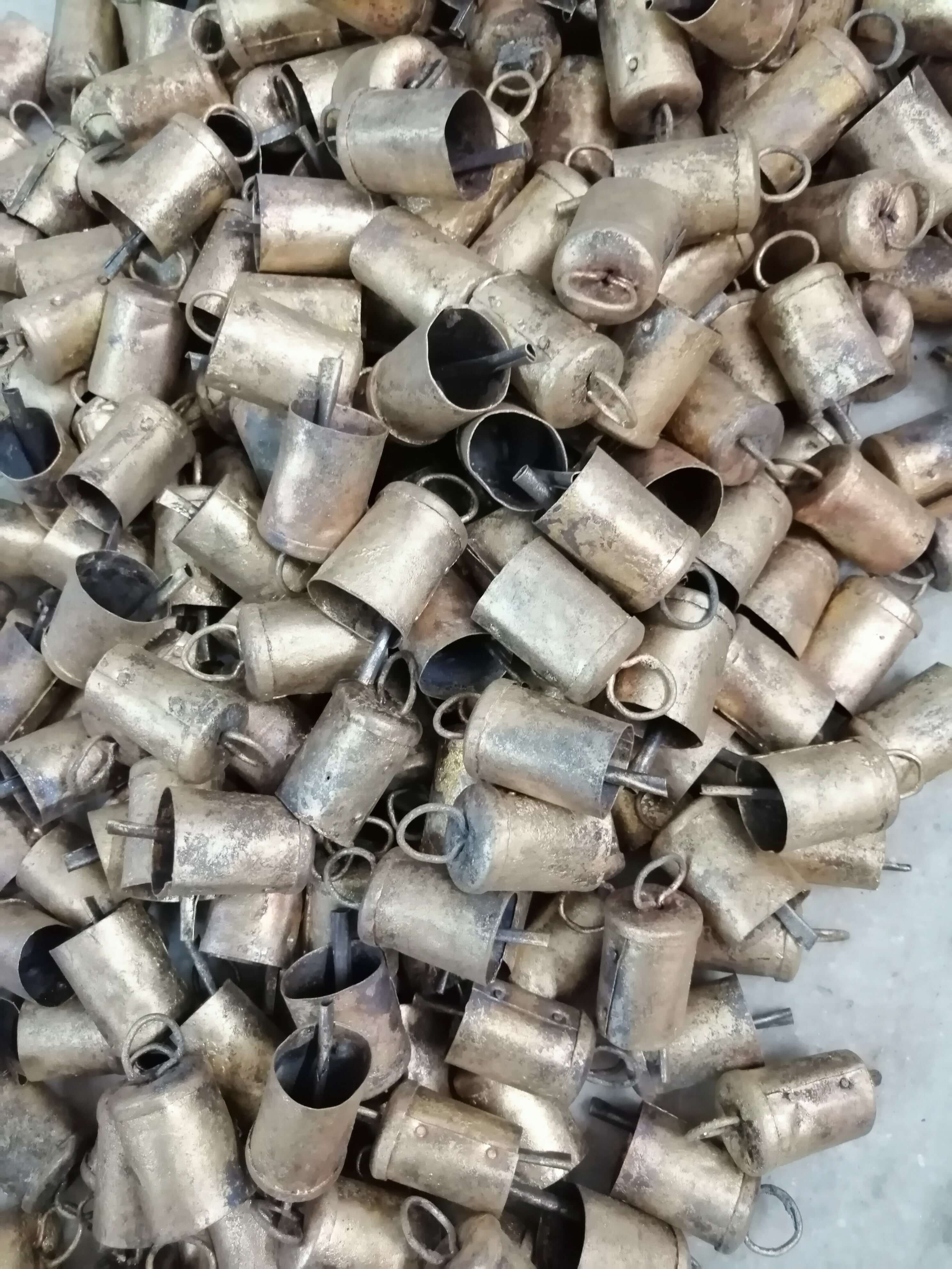 Vintage Cow Bells - Handmade Recycled Iron Tin | 2.5"