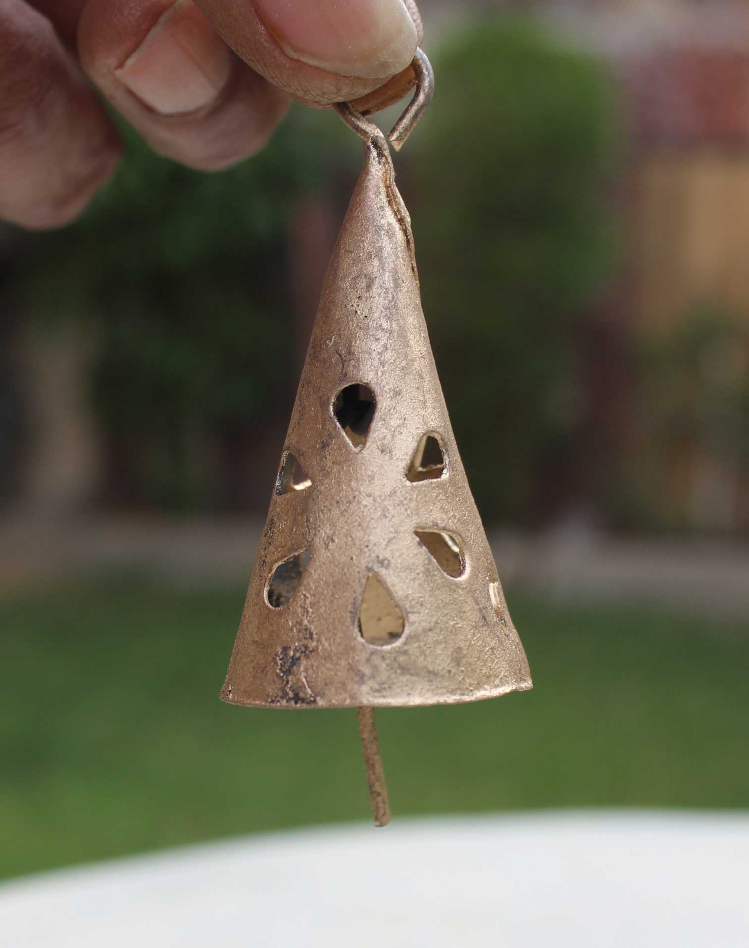 Rustic Indian Tin Bells - Shabby Chic Chime Boho,Handmade,Recycled Iron,Rustic Vintage,Shabby Chic,Shabby Chic Vintage bells,Vintage