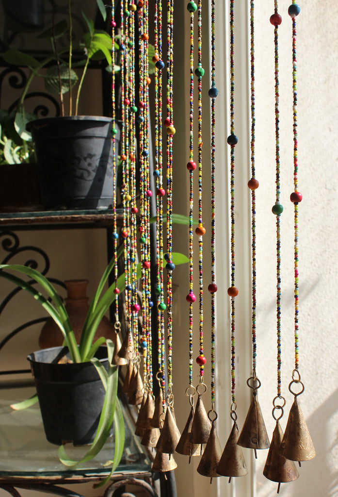 Bohemian Hippy Beaded Doorway Garland Boho Curtain 190 cm Strands with –  Mangogiftsstore