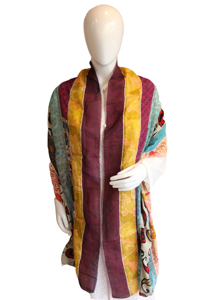 vintage silk sari scarf scarves scarfs