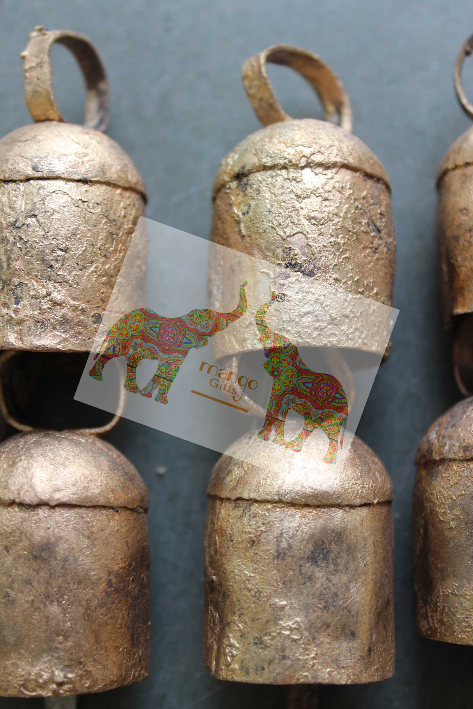 Vintage Rustic Iron Bells - Shabby Chic Home Décor Decorative Bells