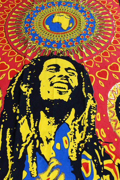 Bob Marley Poster Cloth Wall Hanging Tapestry One Love Hippy Hippie Hendrix Wall Hanging 30 x 40 Inches - Mangogiftsstore