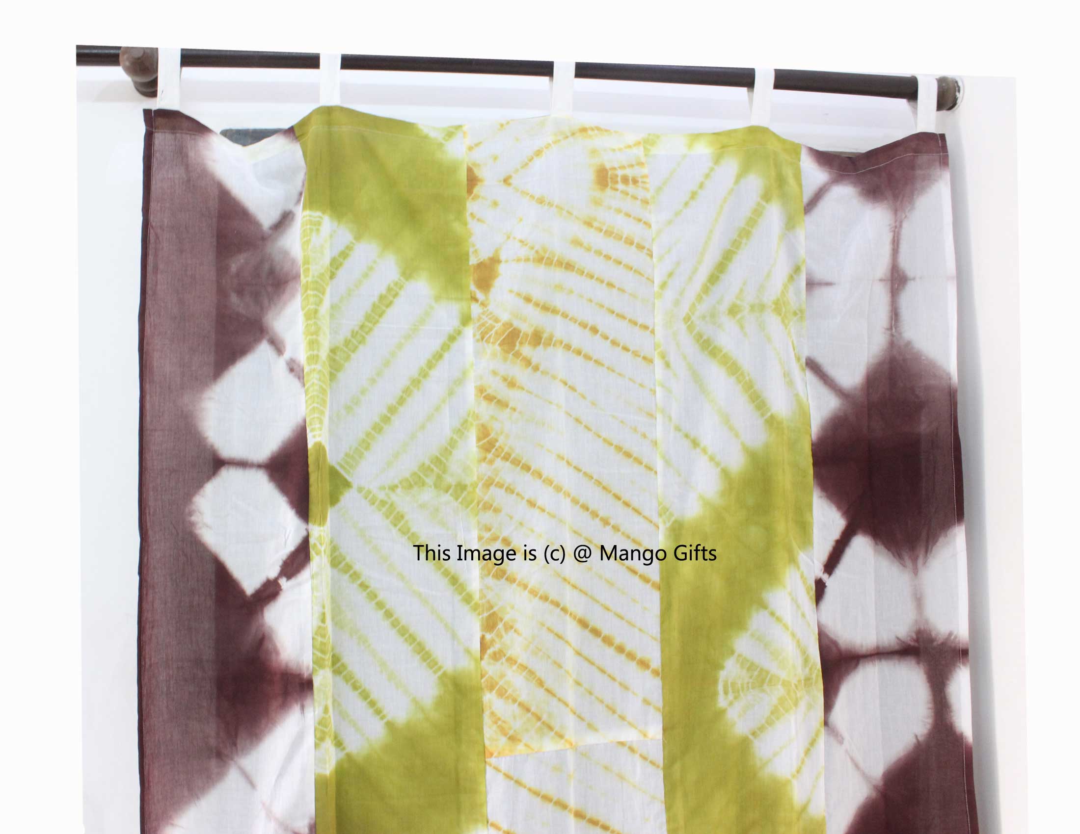 Indian Tie Dye Print Boho Curtains Window Panels 100%Cotton - Mangogiftsstore