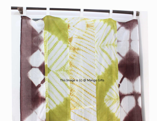 Indian Tie Dye Print Boho Curtains Window Panels 100%Cotton - Mangogiftsstore