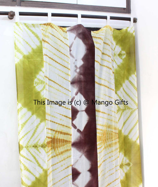 Indian Tie Dye Print Boho Curtains Window Panels 100%Cotton - Mangogiftsstore