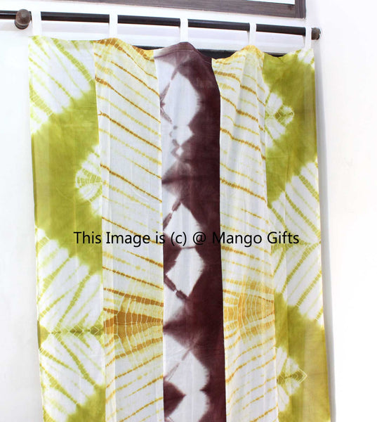 Indian Tie Dye Print Boho Curtains Window Panels 100%Cotton - Mangogiftsstore