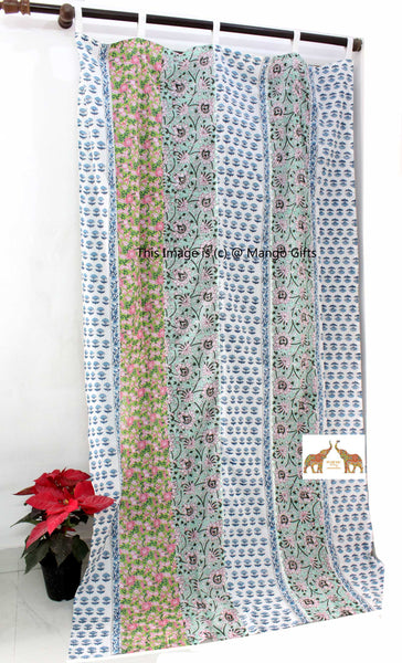 Rod Pocket door curtains sheer light filtering hippy boho home decor