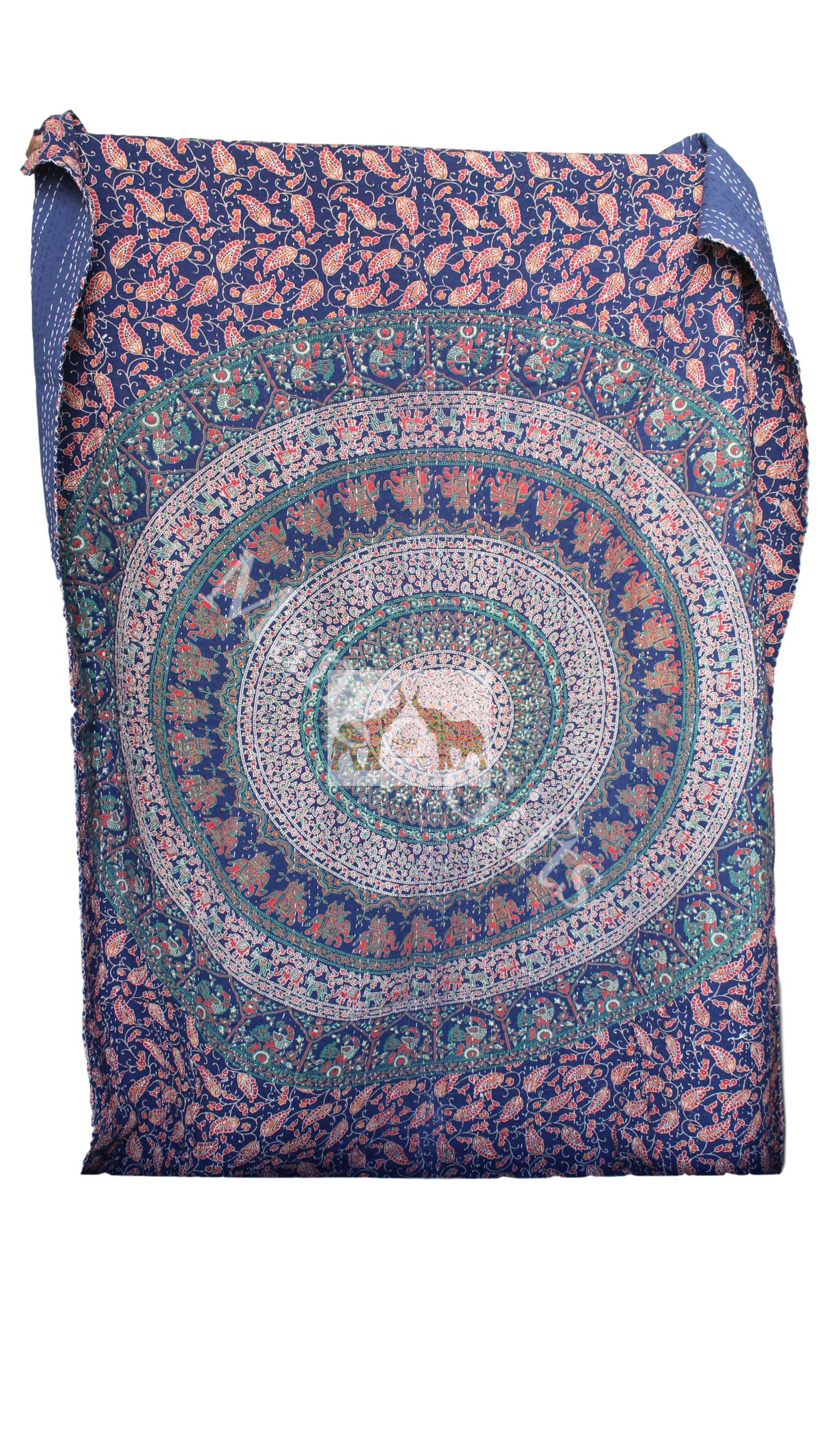 Handmade Mandala Sofa Couch Throw - Multicolor 50x66"