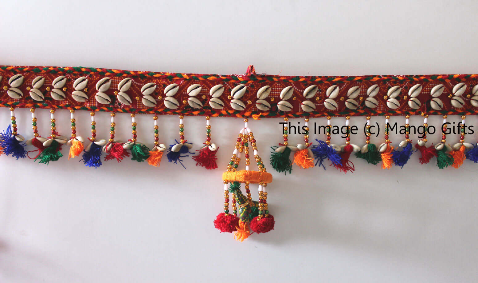 Handmade Indian Cotton Door Hanging for Diwali Decor