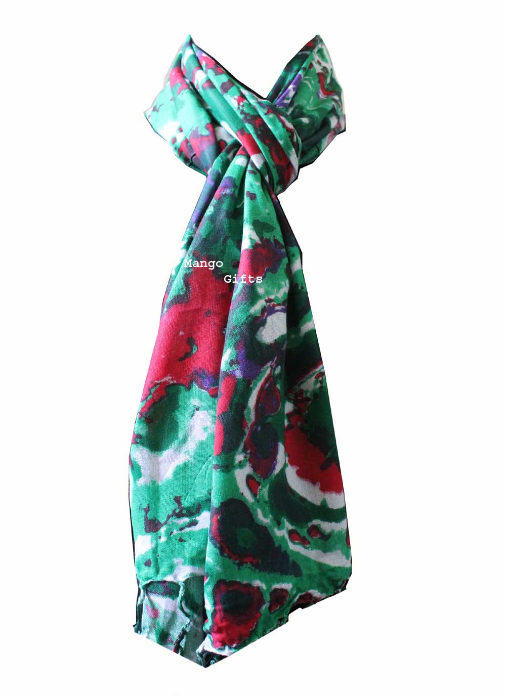 Colorful Women’s Tie-Dye Viscose Scarves - Lightweight