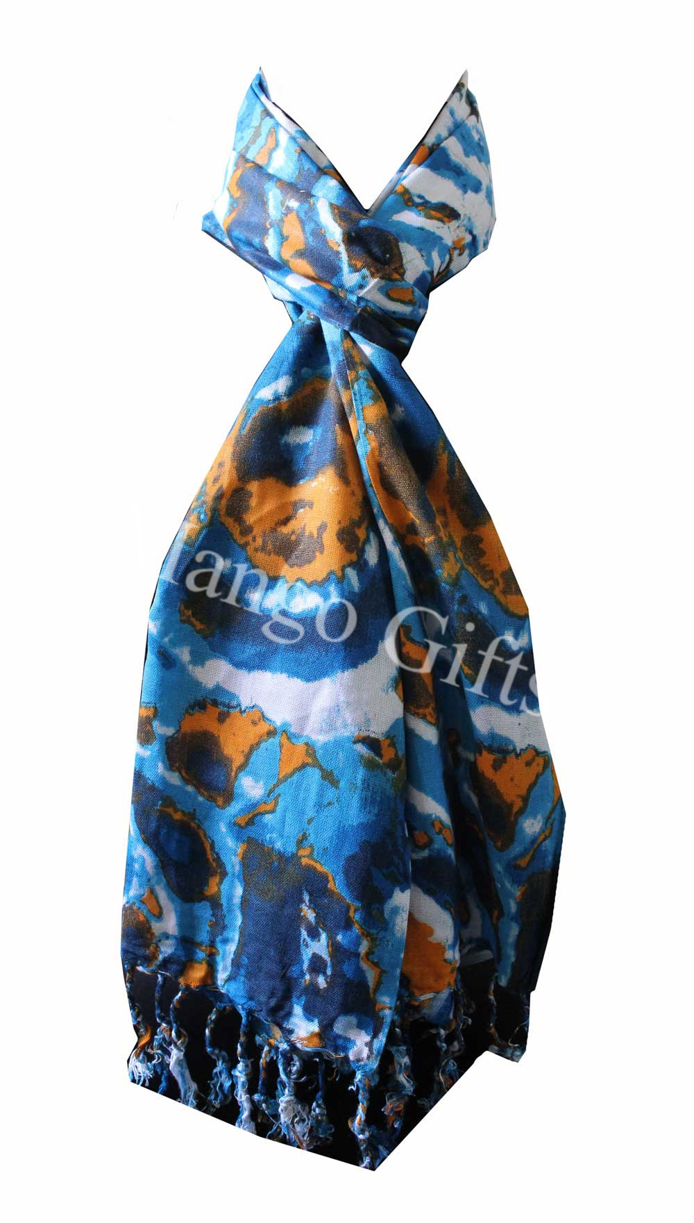Colorful Women’s Tie-Dye Viscose Scarves - Lightweight